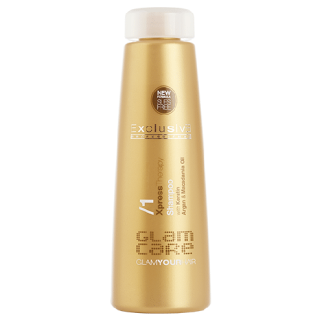 GLAM CARE Xpress Therapy Szampon do rekonstrukcji włosów z keratyną, Arganen i Olejem Macadamia 1000ml