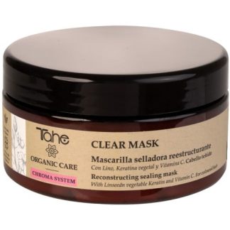 ORGANIC CARE CHROMA SYSTEM - Clear Mask - Maska do włosów farbowanych z lnem, roślinną keratyną i witaminą C 300 ml