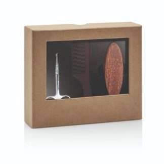 Zestaw Barber Pro do pielęgnacji brody ( szczotka owalna, grzebień, nożyczki)