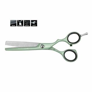 Degażówki fryzjerskie jednostonne Jaguar PASTELL PLUS offset ES 40 5,5" WHITE LINE Matcha - More JAGUAR nr.24