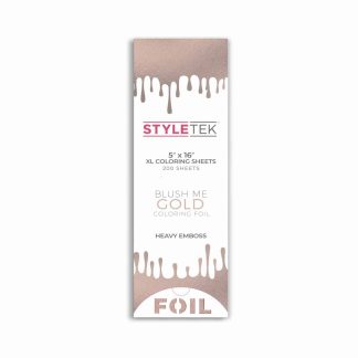 STYLETEK Folia ryflowana długa xl paski kolor złoty