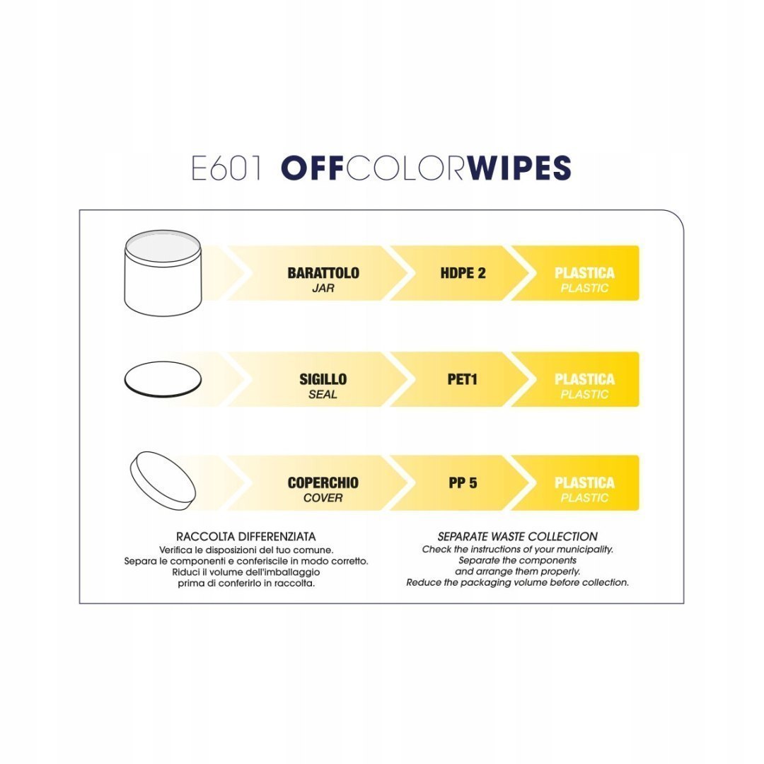 E601 LABOR , OFF CHUSTECZKI DO USUWANIA zabrudzeń po koloryzacji włosów 100 SZT - obrazek 2