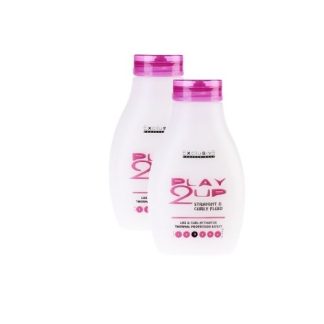 PLAY 2 UP STRAIGHT&CURLY Krem do włosów gładkich i kręconych 250ml x 2 sztuki